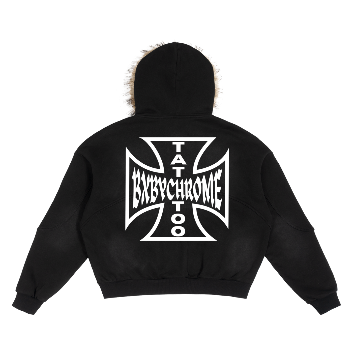 Fur Trim Zip Up Bxby Hoodie