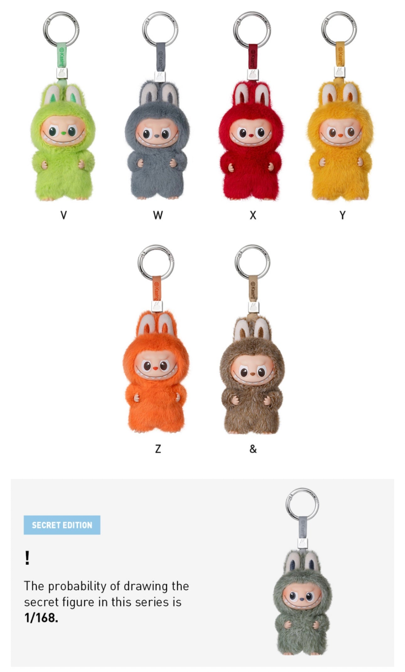 Popmart Labubu The Monsters Pin for Love Series Vinyl Plush (N-Z)